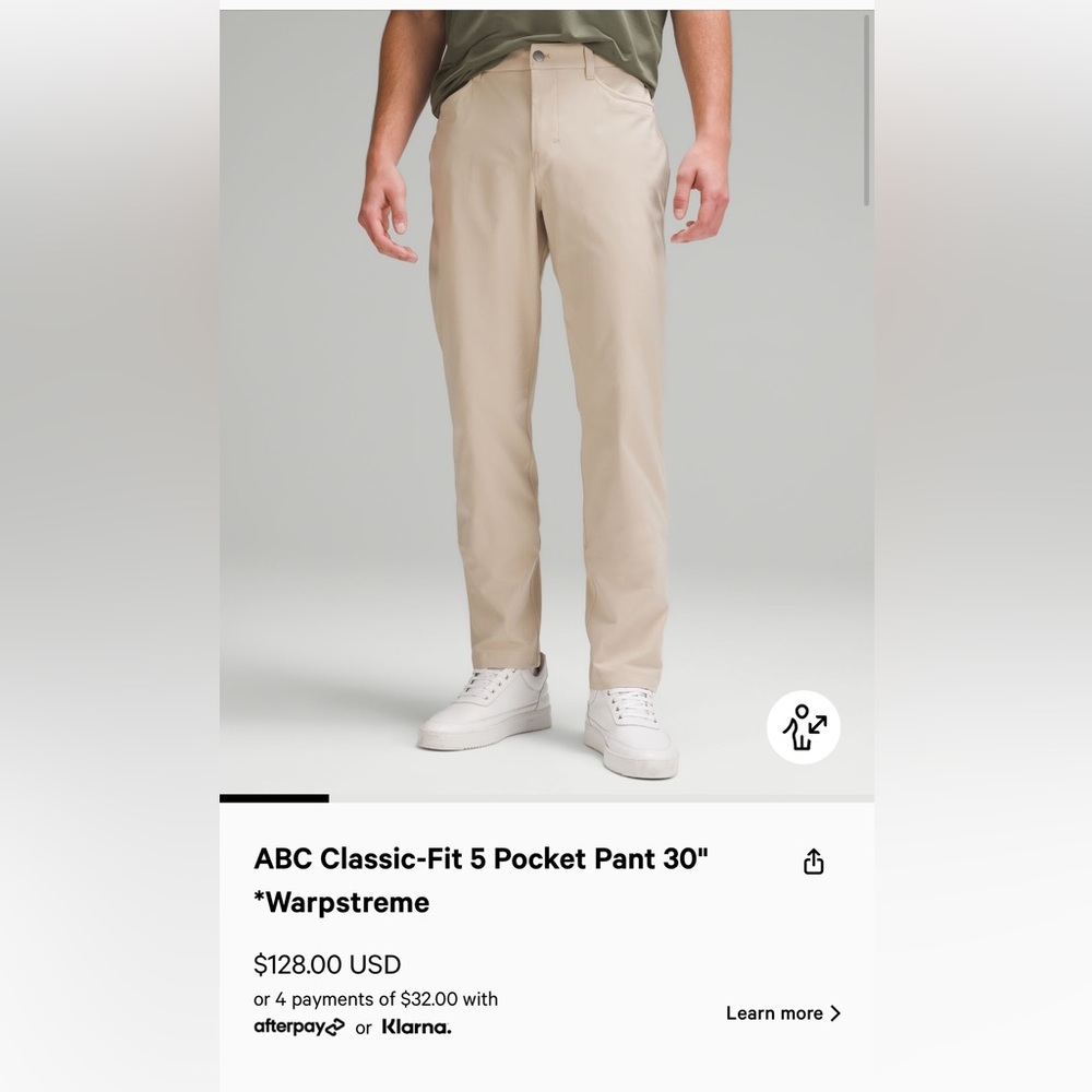 Lululemon ABC Classic-Fit 5 Pocket Pant 30” *Warpstreme